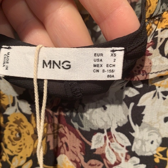 Mango Chiffon Floral Modest Dress 2 - Picture 13 of 16